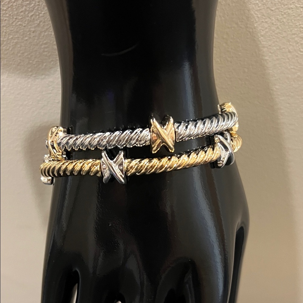 House of Harlow 1960 | Dual-Tone Stretch Bracelet